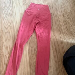 Lululemon coral Athletic Leggings